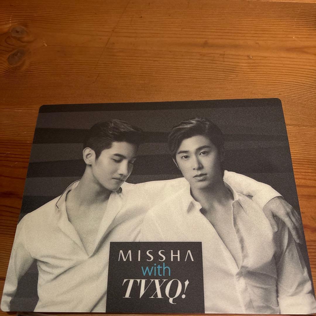 東方神起 MISSHA with TVXQ写真集 マウスパッド ユノ チャンミン