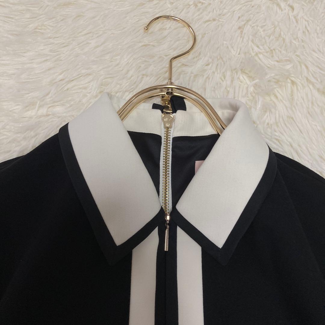 《良品》 TED BAKER 襟付きワンピース ブラック 1 キレイめ 上品