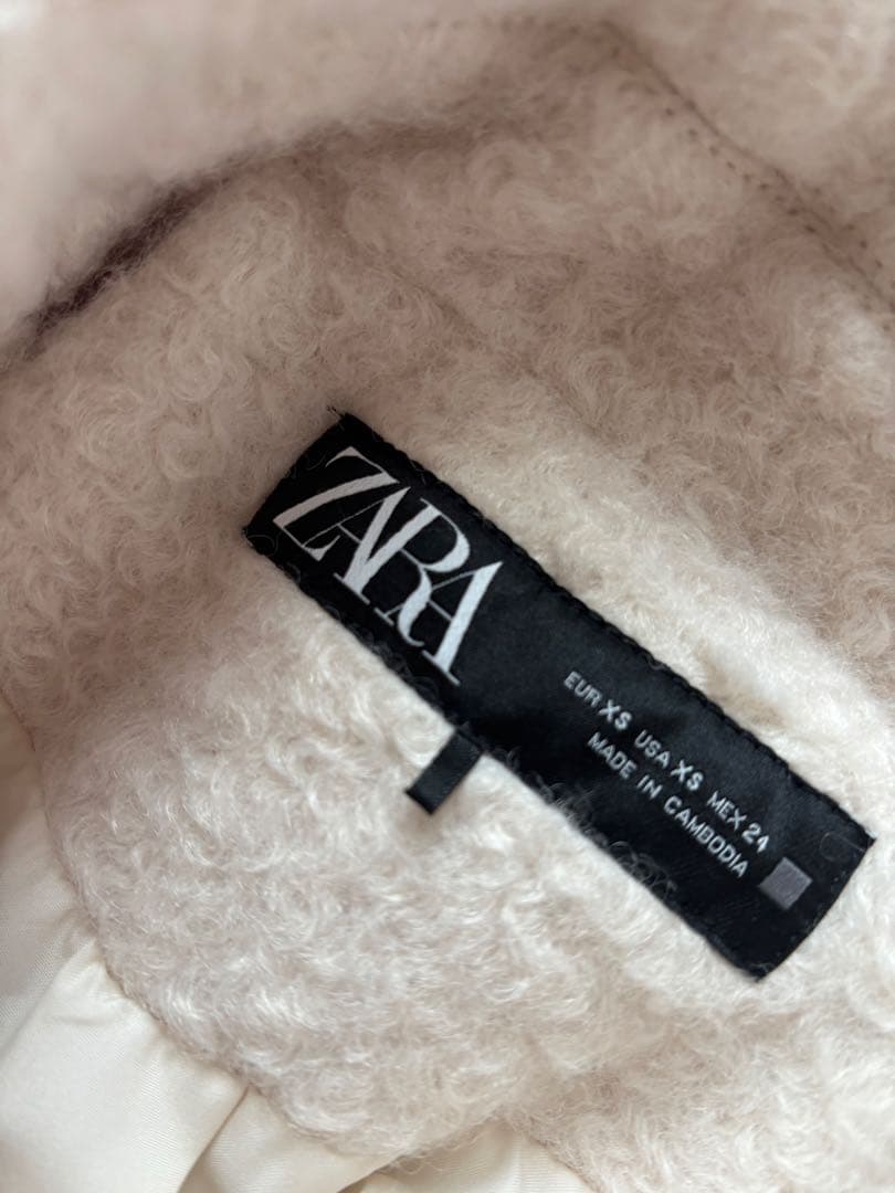 ZARAブークレーダブルブレスト ピーコートXS