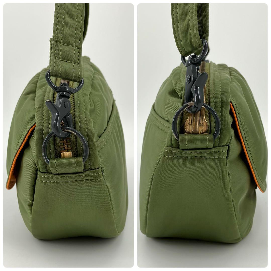 希少✨廃版】ポーター タンカー ショルダーバッグ ハーフムーン セージ