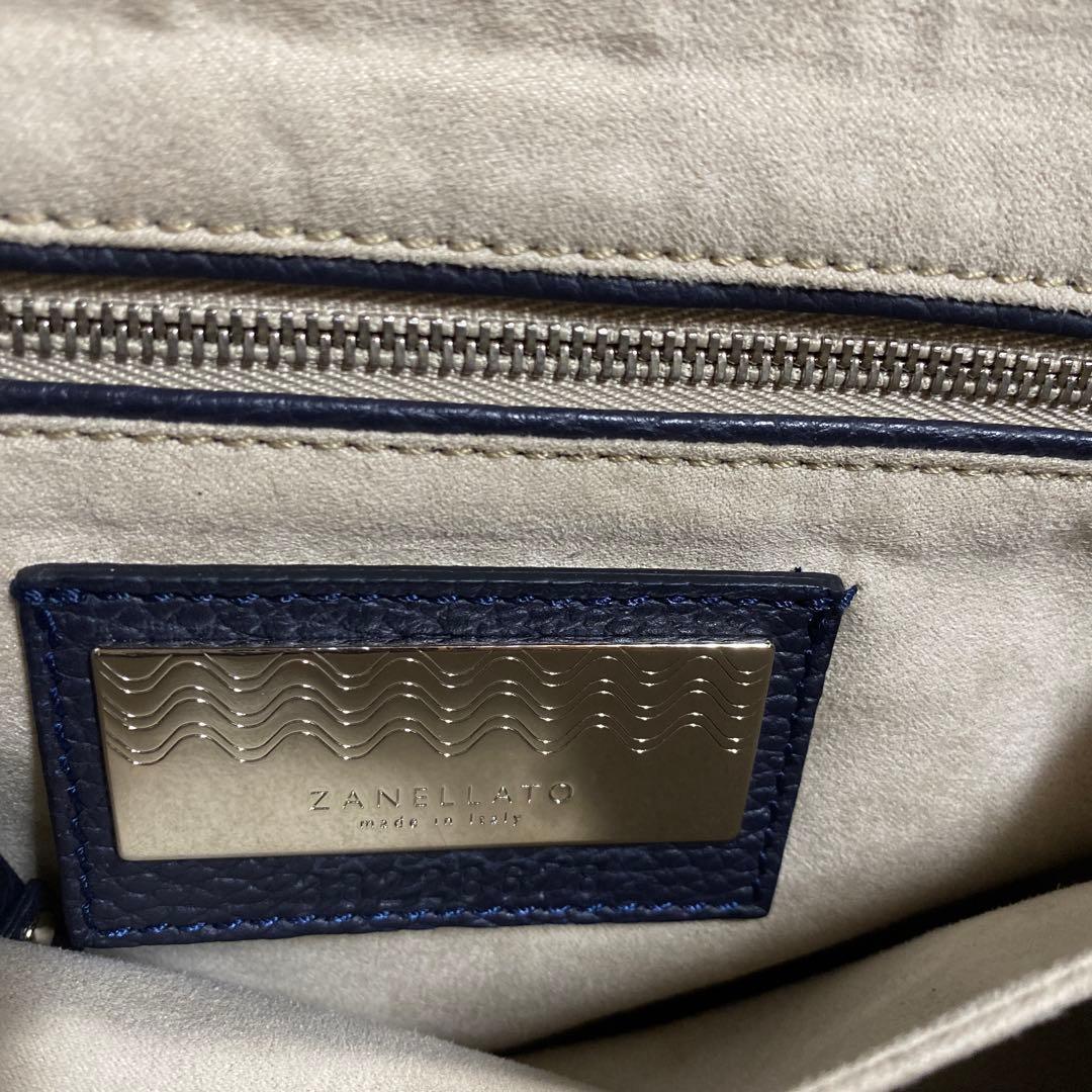 ✨未使用に近い✨ zanellato レザーサッチェルバッグ スタッズ