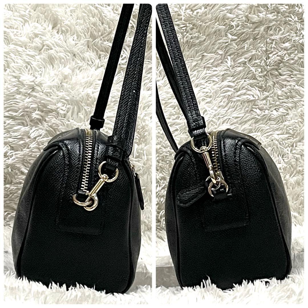 COACHコーチ ミニボストン ショルダーバッグ ベネット 黒 F76629