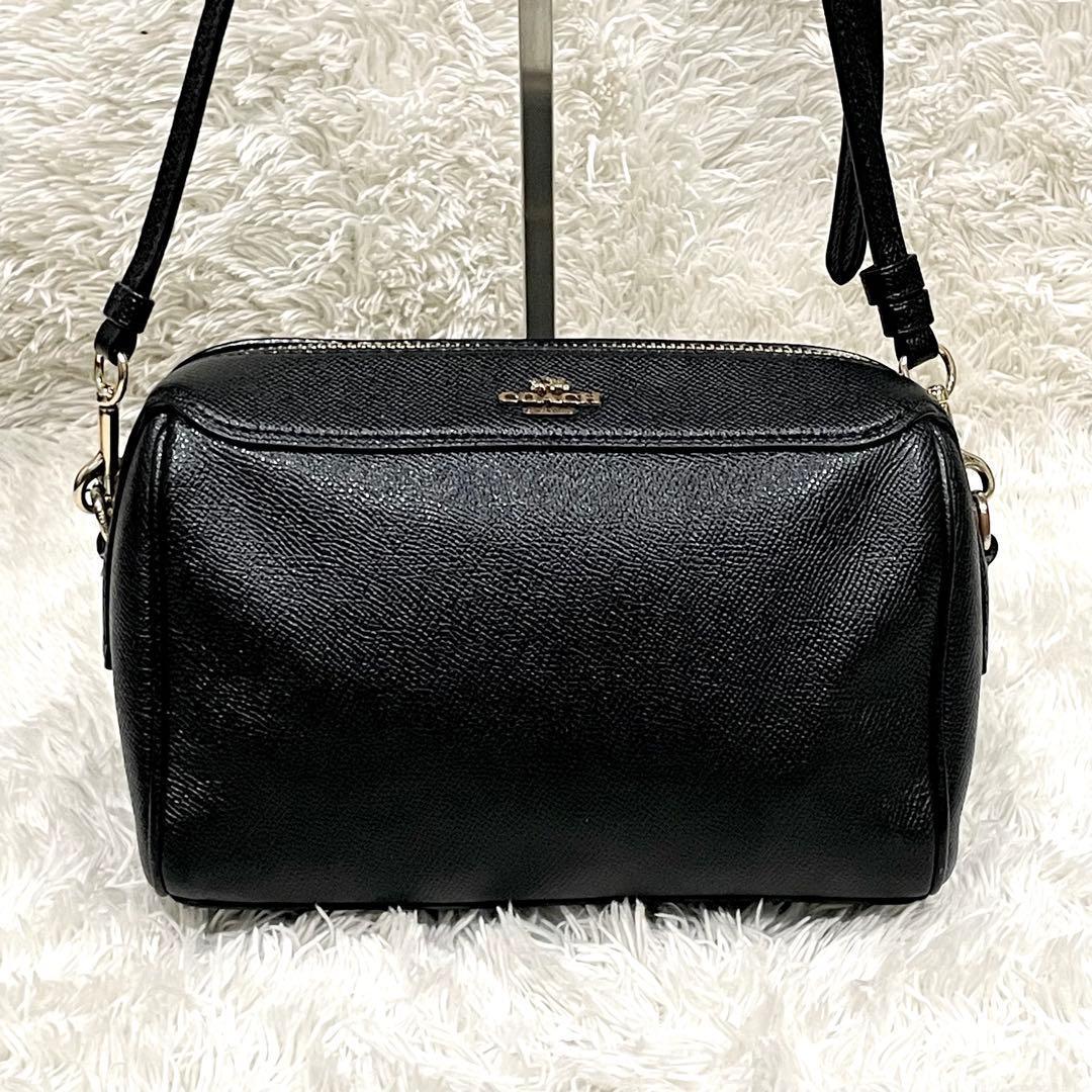 COACHコーチ ミニボストン ショルダーバッグ ベネット 黒 F76629