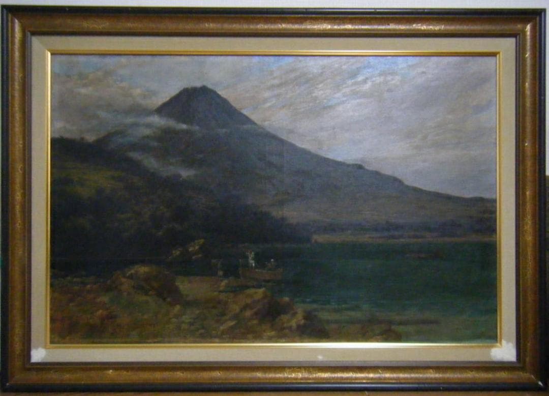 【模写】絵画　五姓田芳柳　油彩30号　富士風景　巨匠　名品　P38 Mt. Fuji from Nagaoka, Cloud (Heisei) - Toshi Yoshida - Japanese