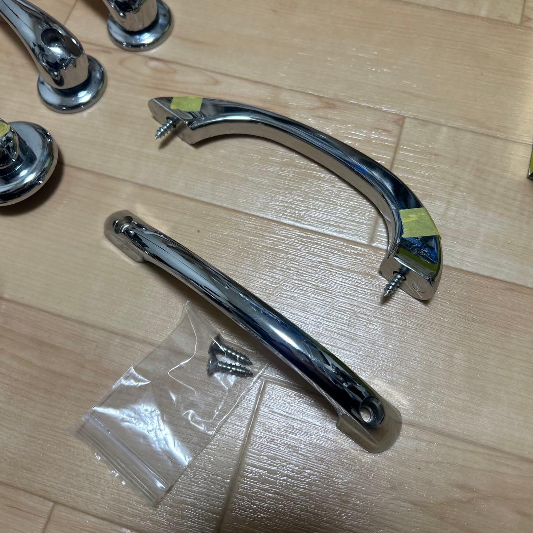 ローバーミニ クロームドアハンドル 3点セット クロームメッキドアプル