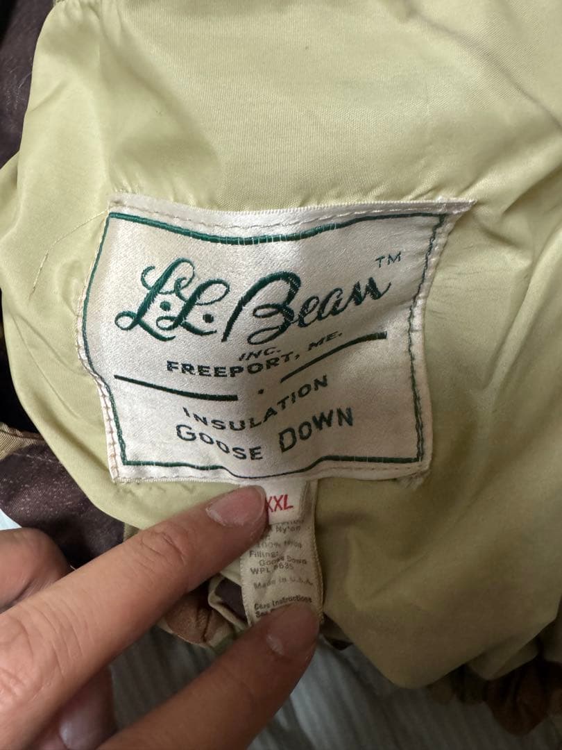 L.L.Bean ダックカモ柄ダウンジャケット XXL