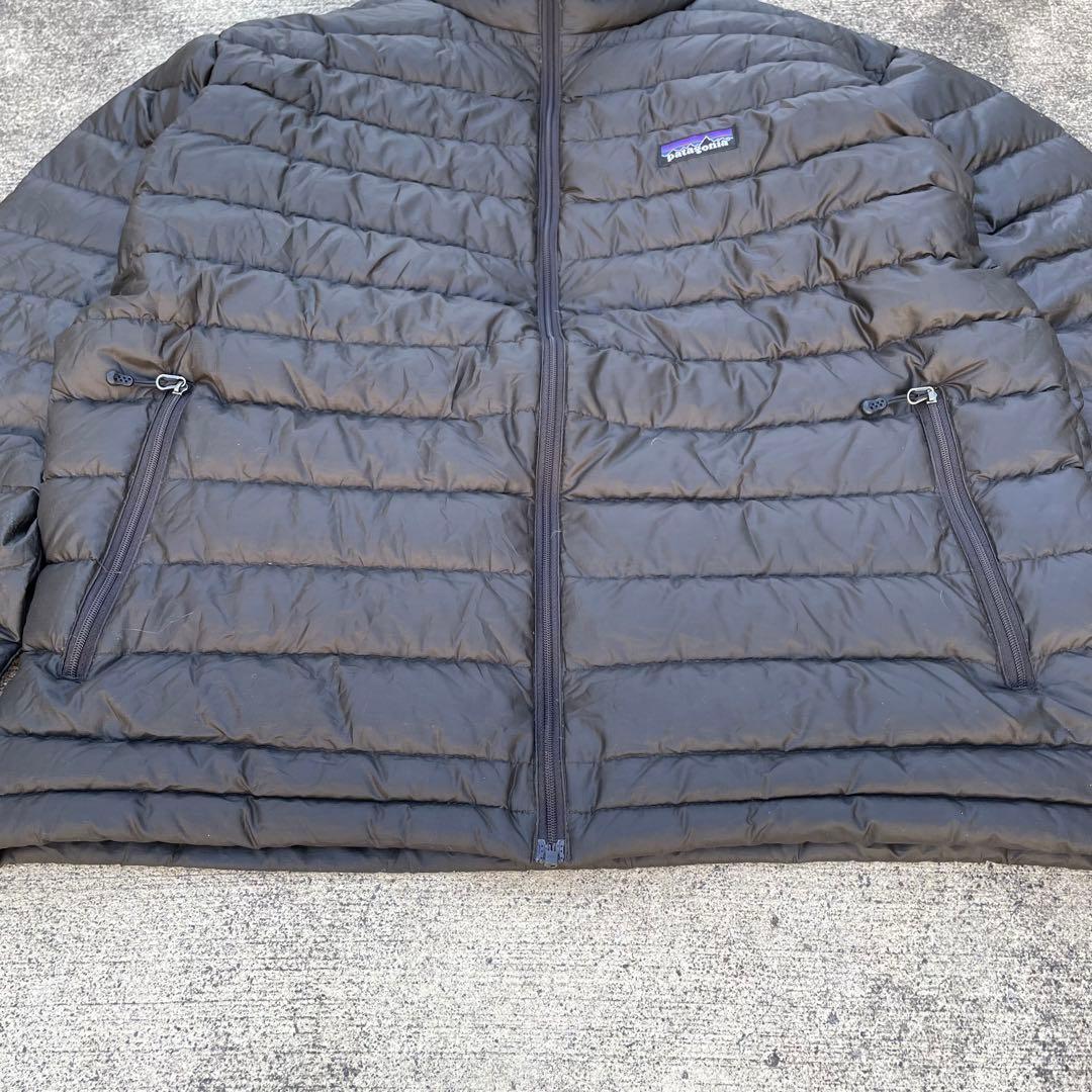 希少カラー パタゴニア ダウンセーター 2008年製 古着 M ブラウン系