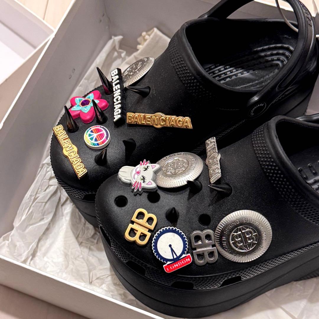 新品　BALENCIAGA crocs クロックス 厚底サンダル バレンシアガ 楽天市場】BALENCIAGA バレンシアガ Crocs クロックス サンダル Pool