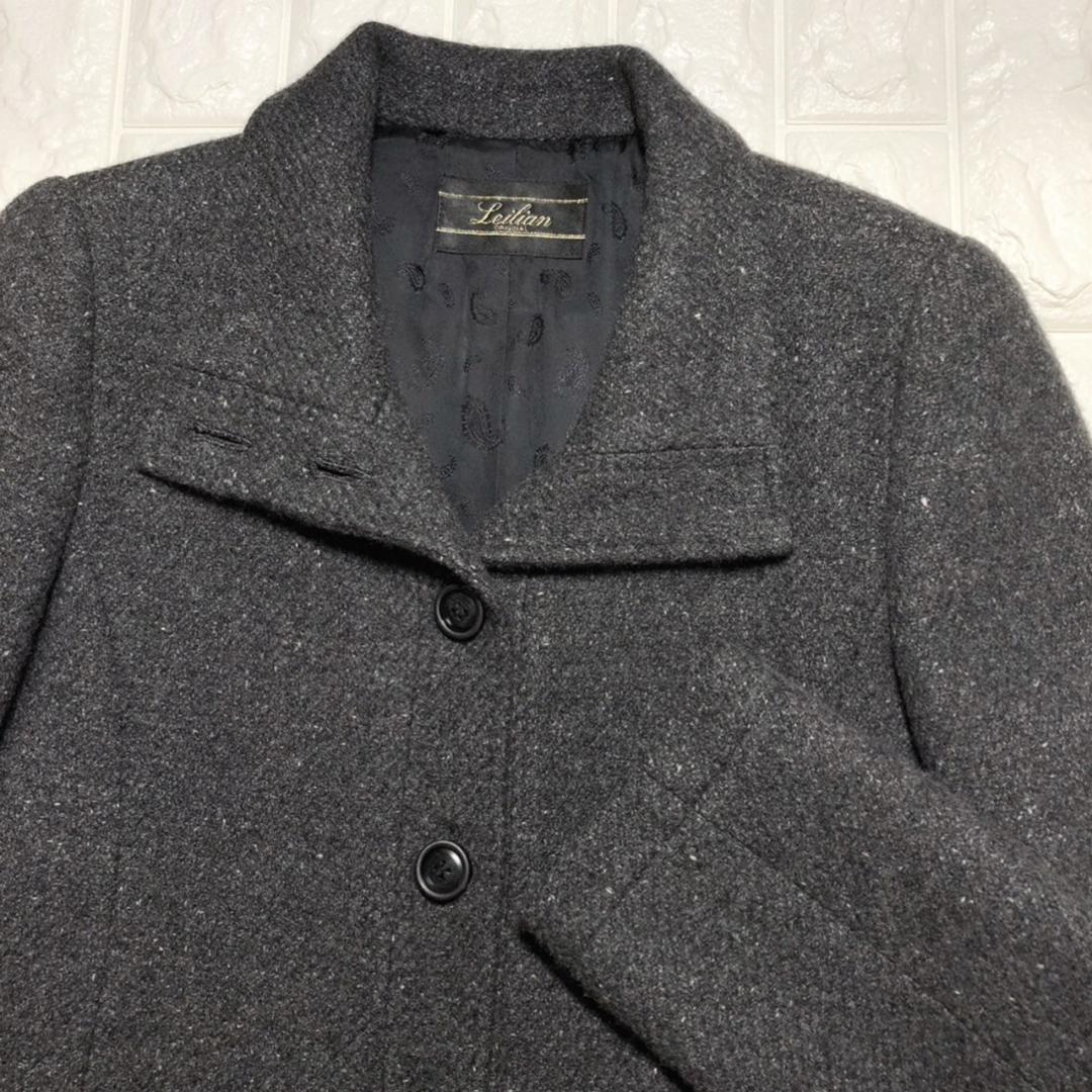 レリアンのロロピアーナカシミヤ100%高級コート9号グレー - メルカリ