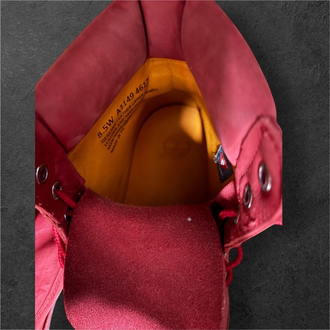 Timberland レッドスエードブーツ 8.5 26.5cm