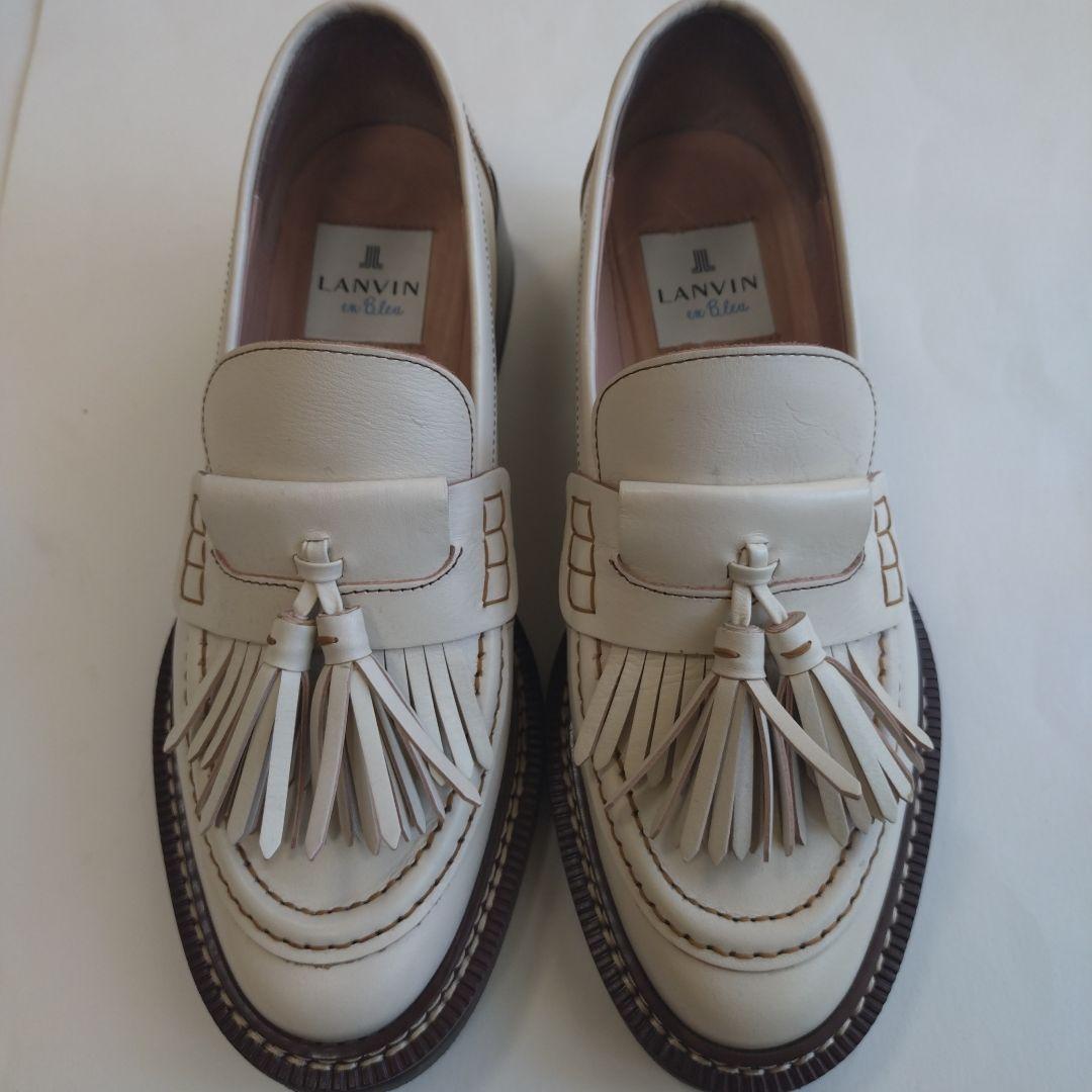 ランバン・オン・ブルー　タッセルフリンジローファー 22.5 22.0～23.5cm】ビットフリンジローファー|LANVIN en Bleu | LANVIN en