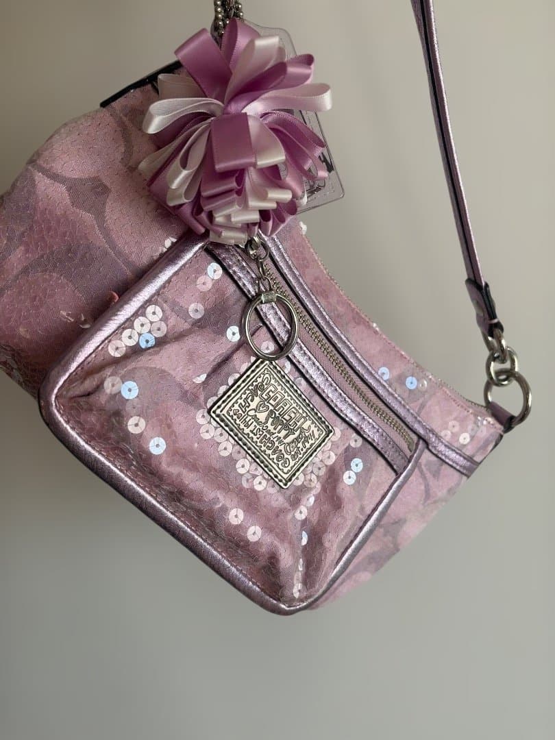 コーチ ポピー ピンク 2way ショルダーバッグ 14541 - メルカリ