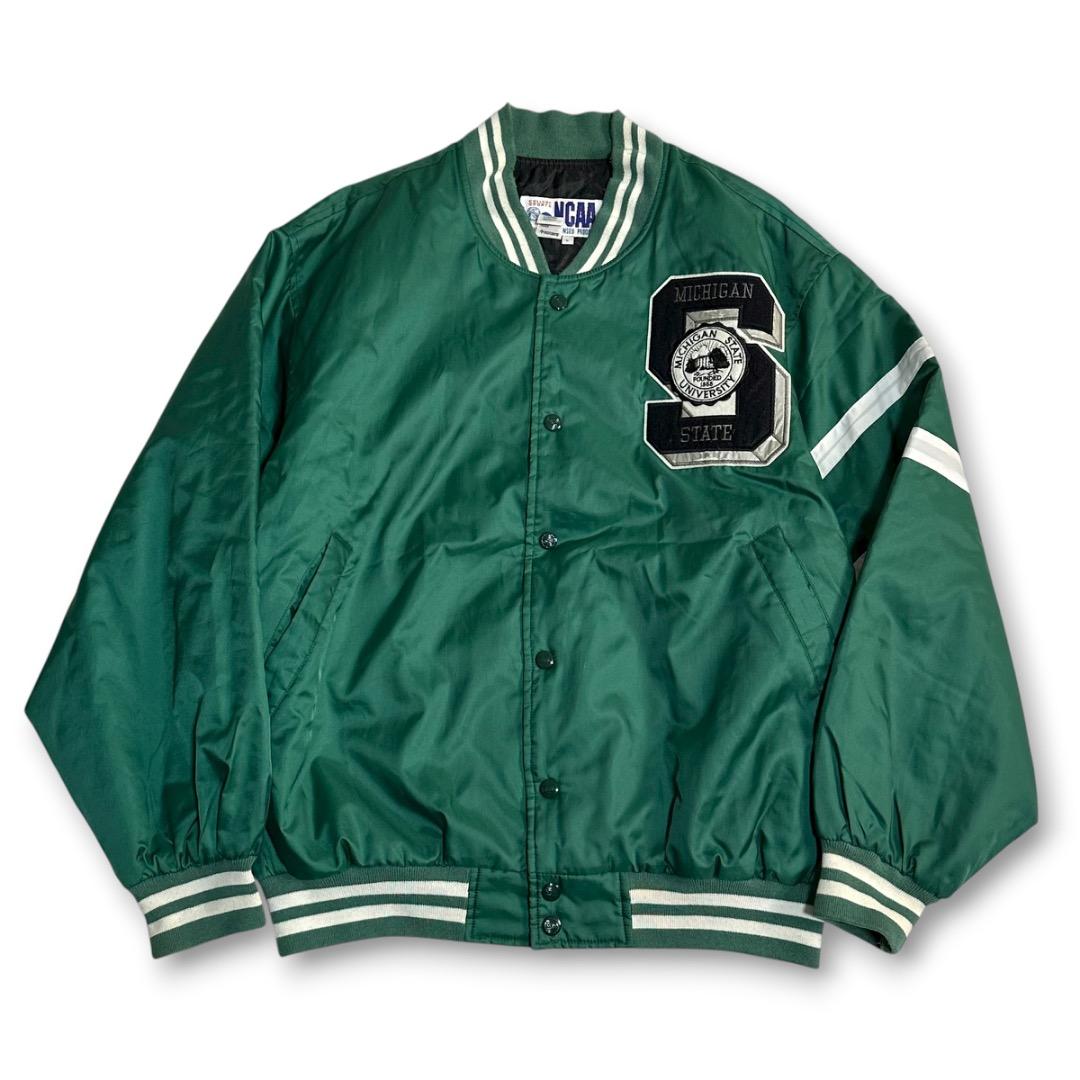 希少【NCAA】90s~ VINTAGE ミシガン州立大学 カレッジスタジャン