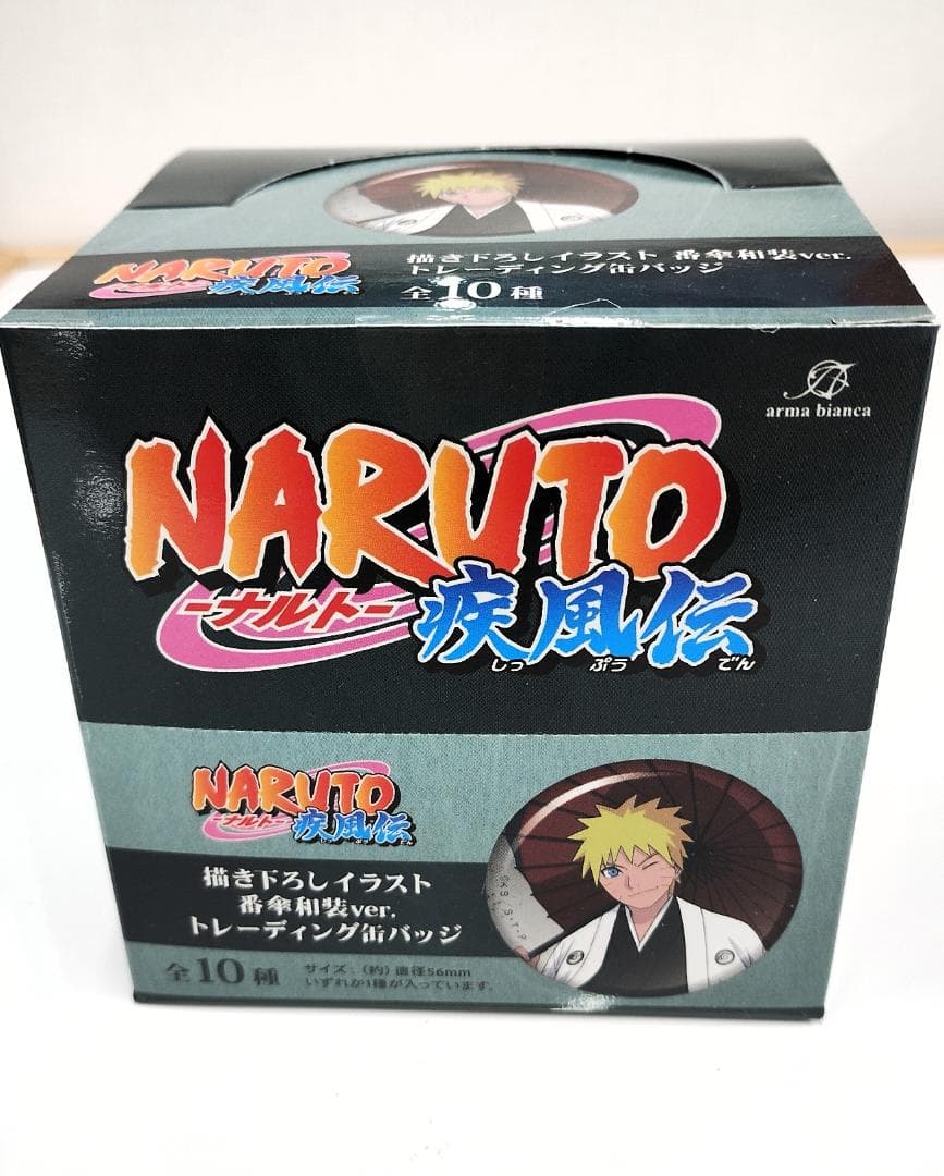 未開封14箱セット NARUTO 疾風伝 描き下ろし缶バッジ BOX まとめ売り