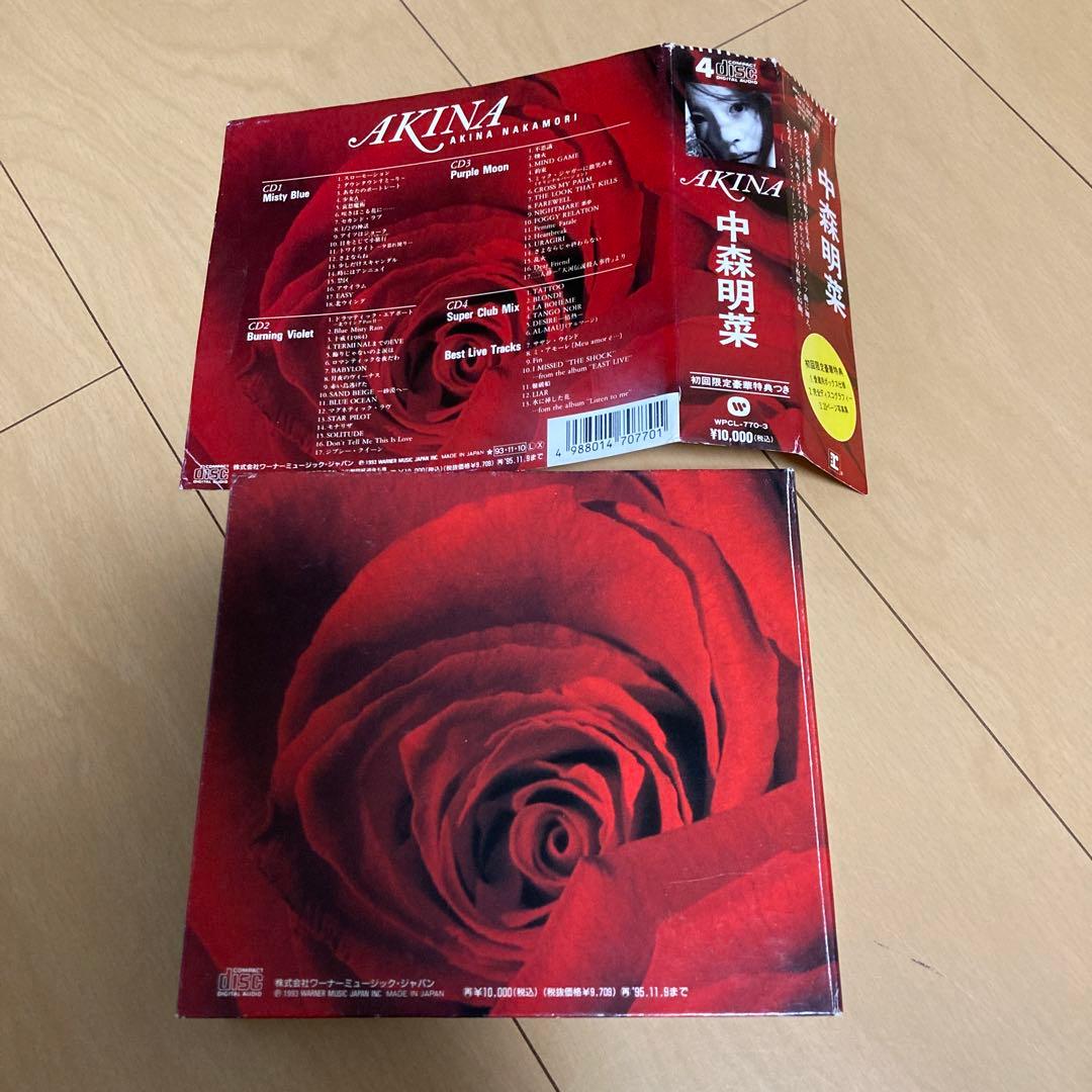 即購入ok!!】中森明菜『AKINA』4枚組ベスト 初回限定豪華BOX仕様