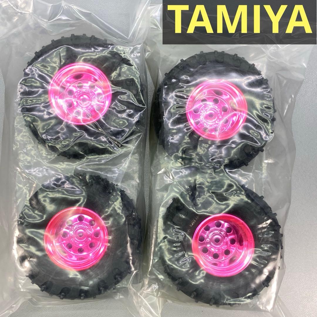 限定 ピンク メッキ ホイール TAMIYA タミヤ 電動 RC トラックタイヤ タミヤ ホップアップオプションズ OP.960 メッキ6本スポークホイール