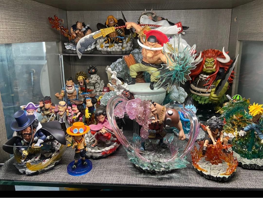 ワンピース 白ひげ海賊団 18体 フィギュア ガレージキット エース