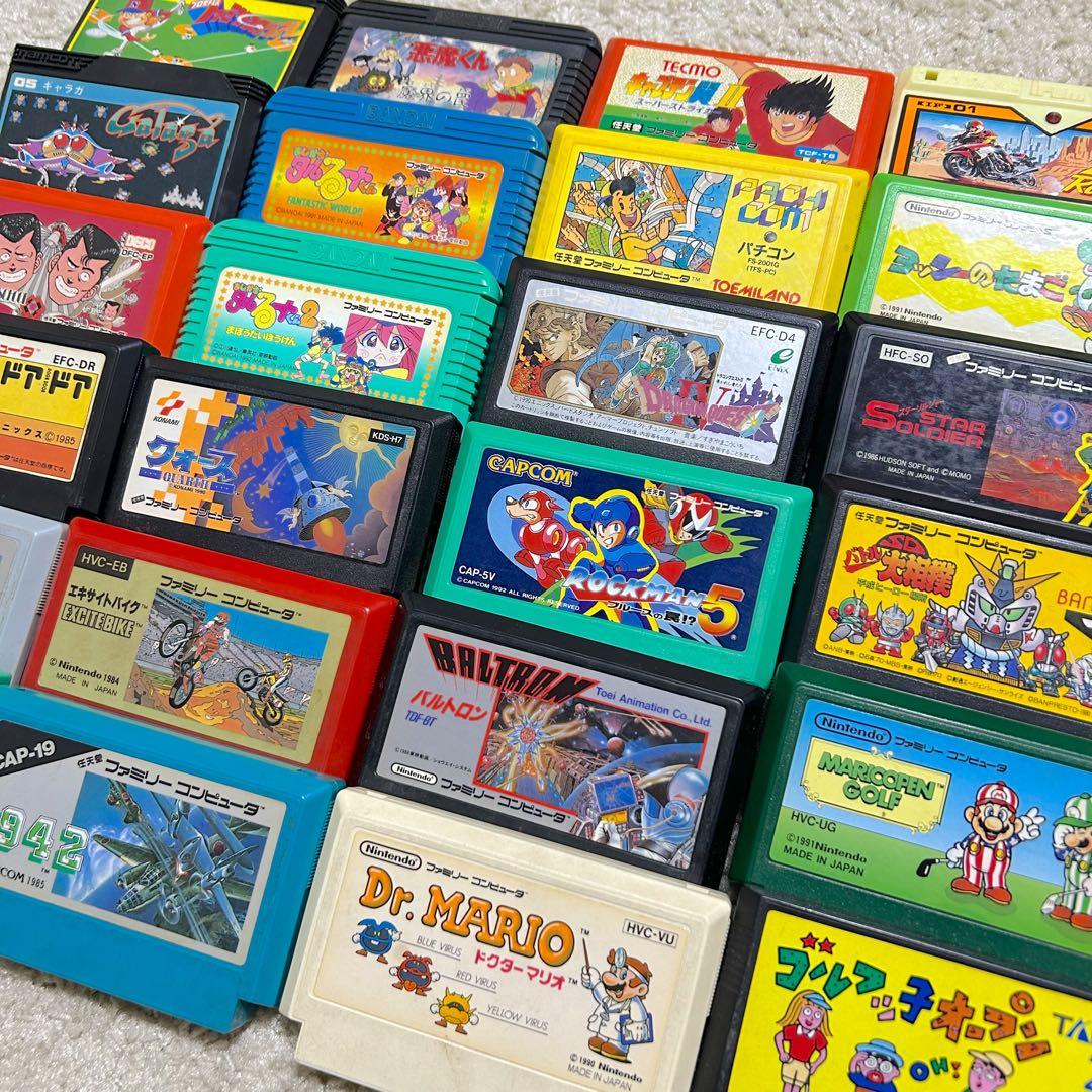 ファミコンソフト 25本セット まとめ売り - メルカリ