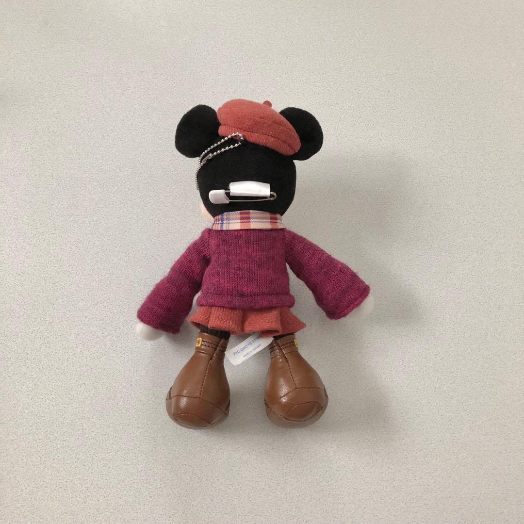 ディズニー ミニーのスタイルスタジオ 秋 オータム ぬいぐるみバッジ