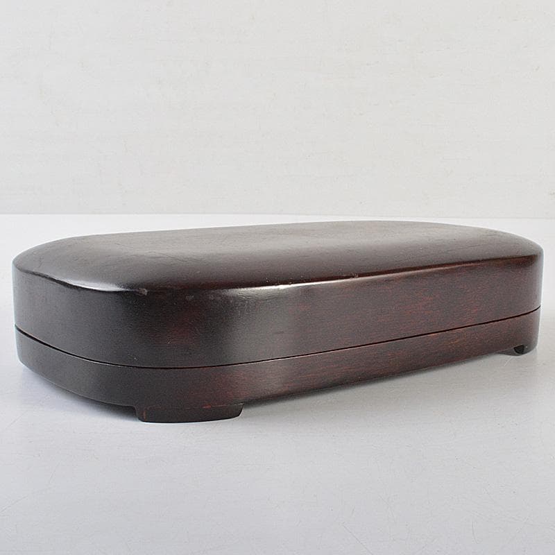 中国 書道具 花刻 端渓硯 唐木箱付 V R7139 - メルカリ