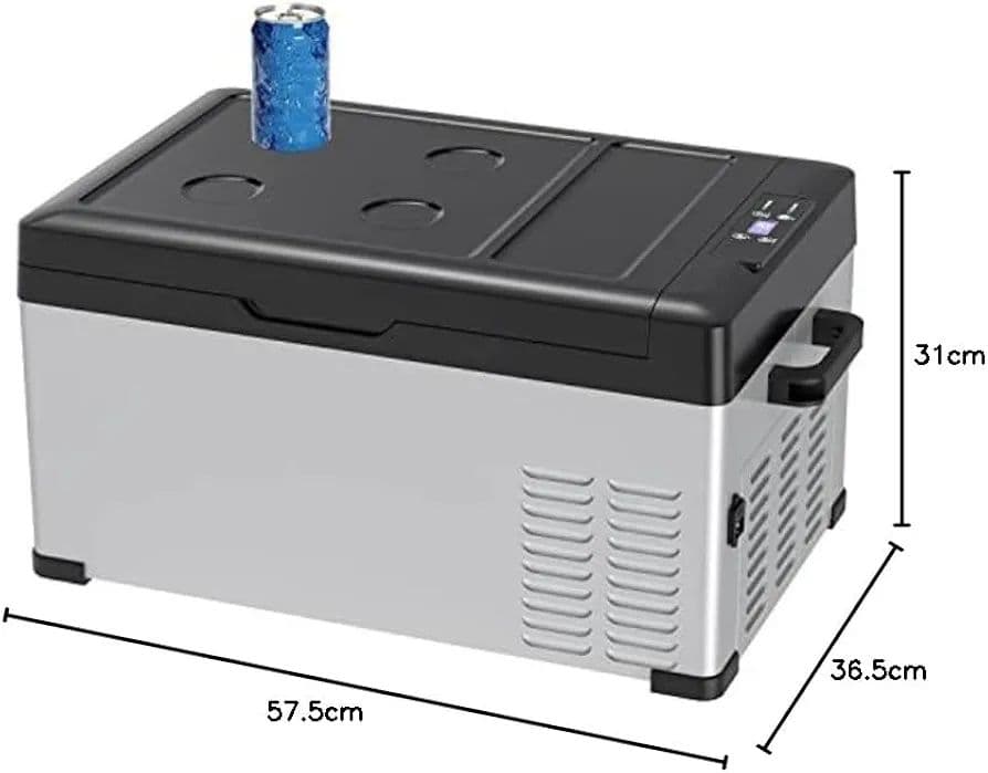 車載冷蔵庫 25L -20℃～20℃ 2WAY電源対応 グレー