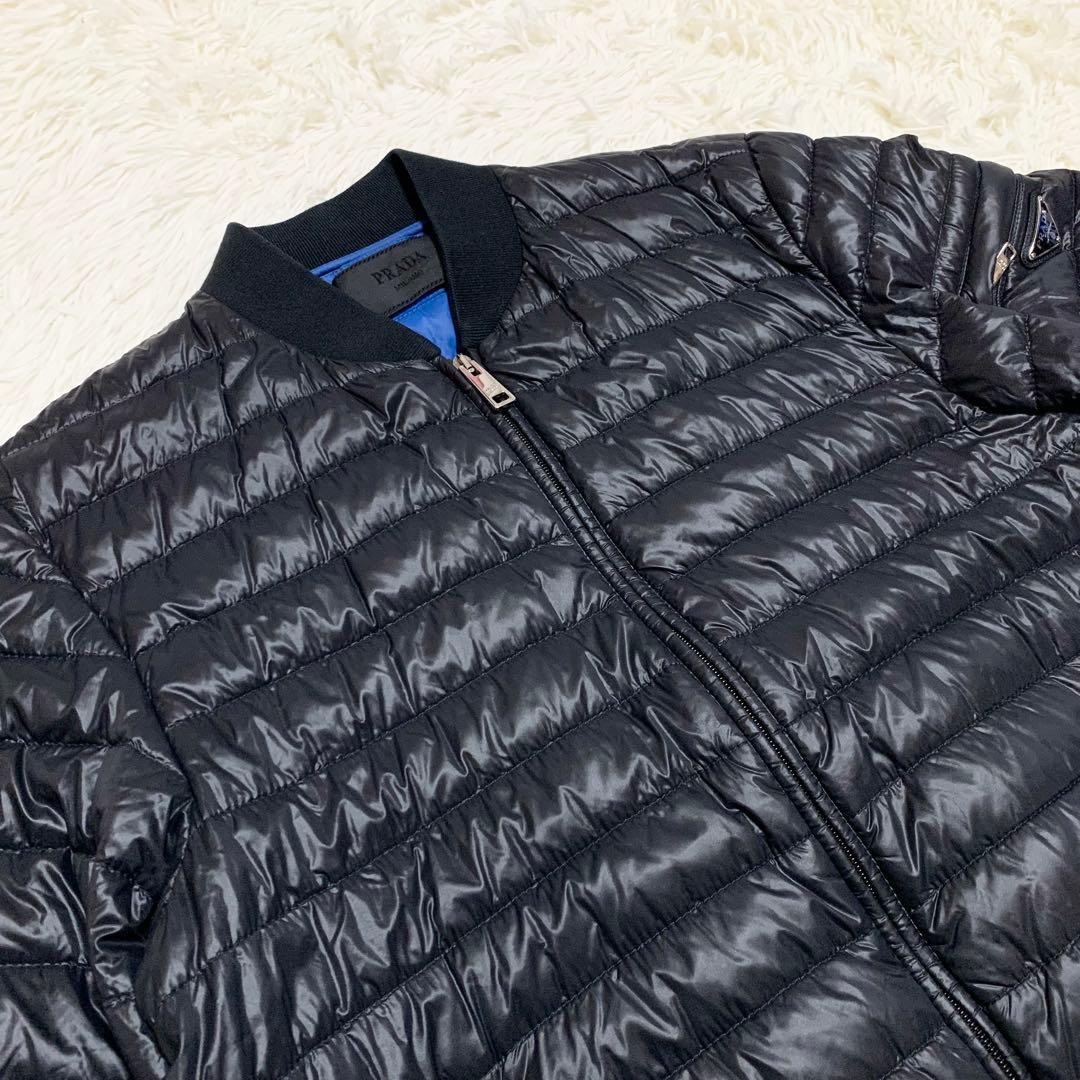 aks様専用】プラダ ボンバー SGH827 ロゴプレート ブラック 46 - メルカリ