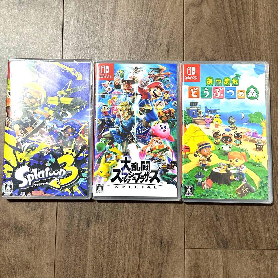Nintendo Switch ソフト3本 新品未開封 - メルカリ
