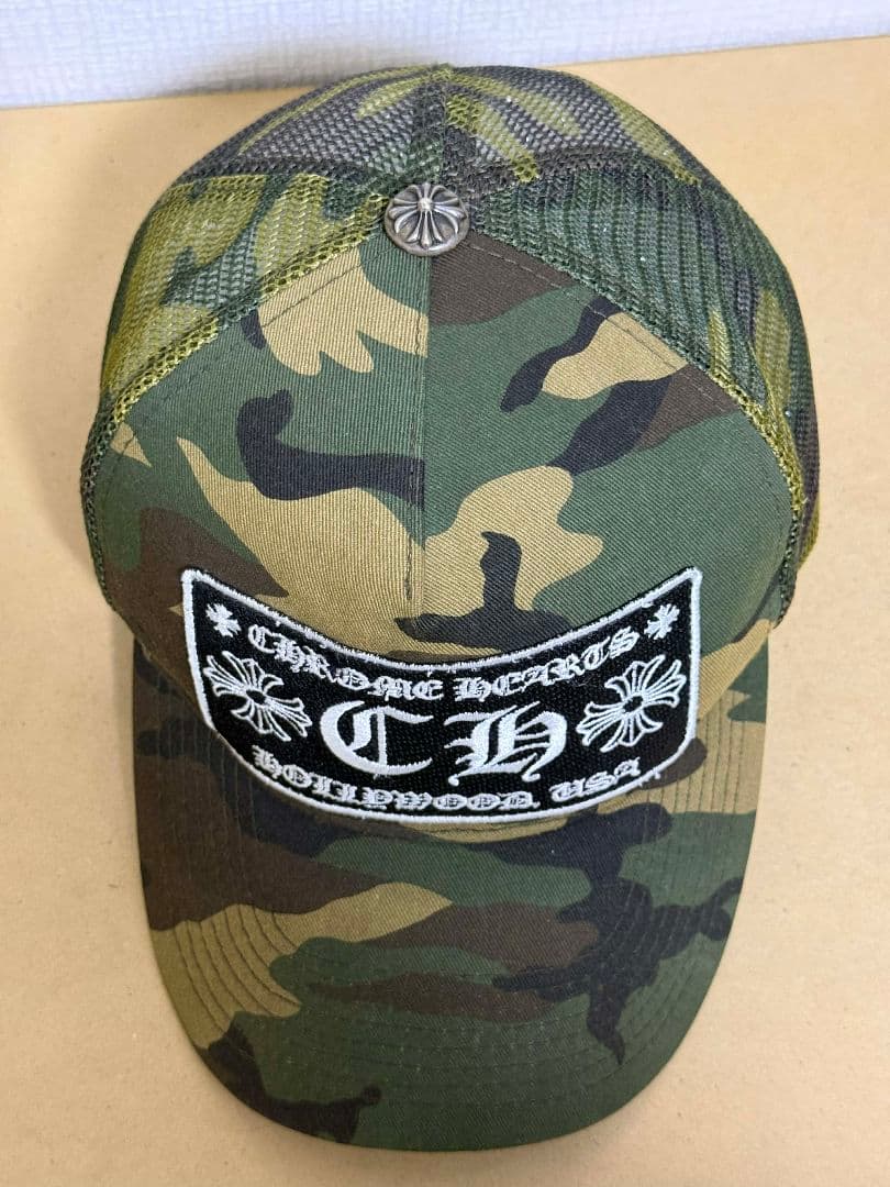 CHROME HEARTS 迷彩 トラッカーキャップ - メルカリ