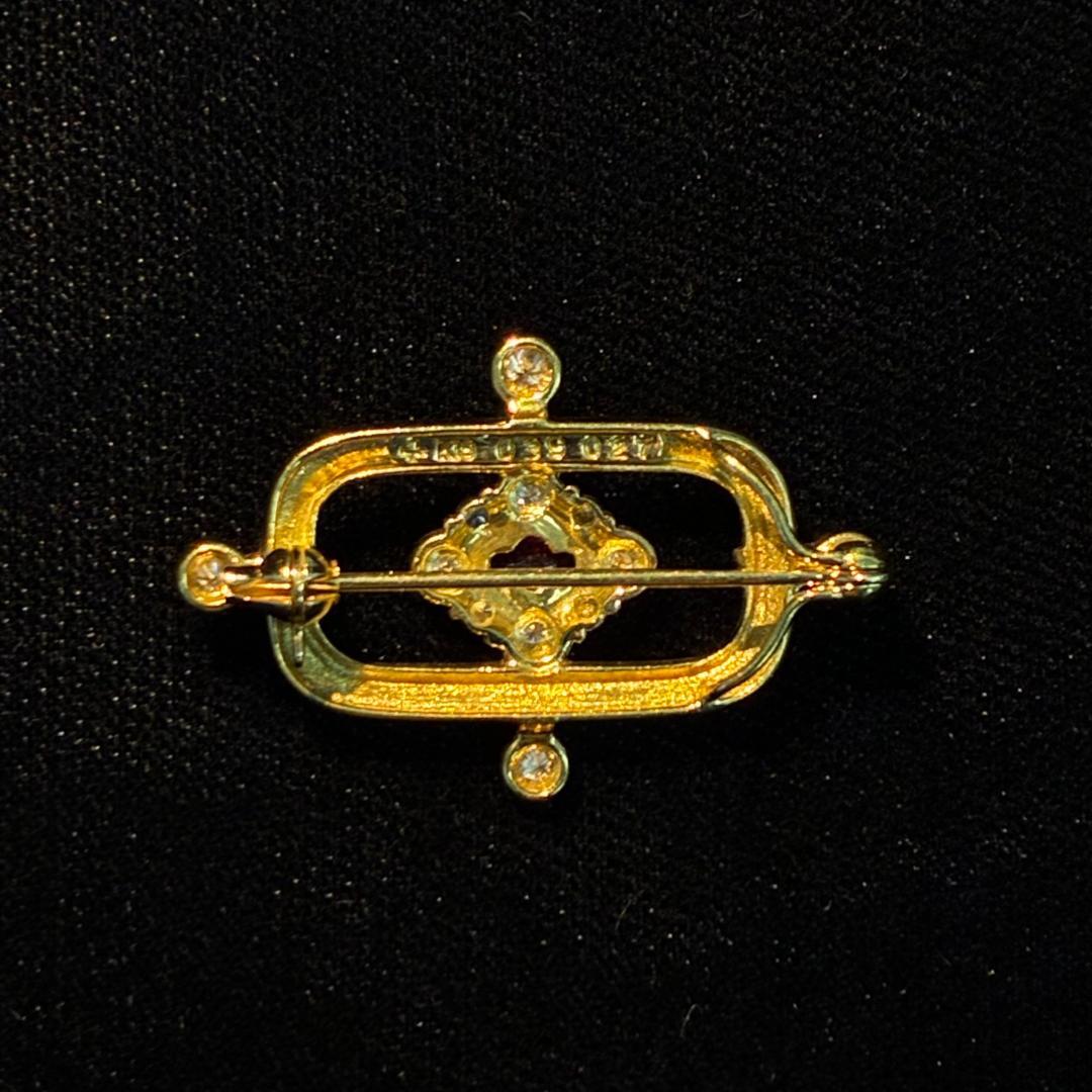 SOUTHERN CROSS】K18 ルビー ダイヤモンド ブローチ - メルカリ