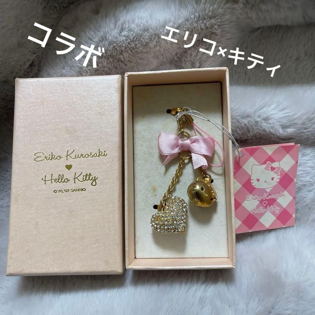 【希少・レア】ハローキティ/vivitix/黒崎えり子/ストラップ/ハート ハローキティ Vivitix ペアストラップ 鍵 ハート 2001 - メルカリ