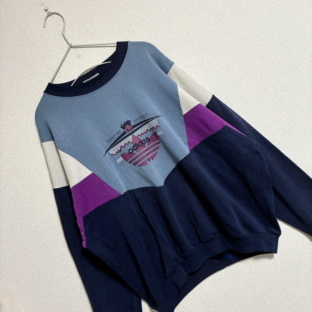 90's old adidas 常田大希着用 マルチカラー スウェット 古着 - メルカリ