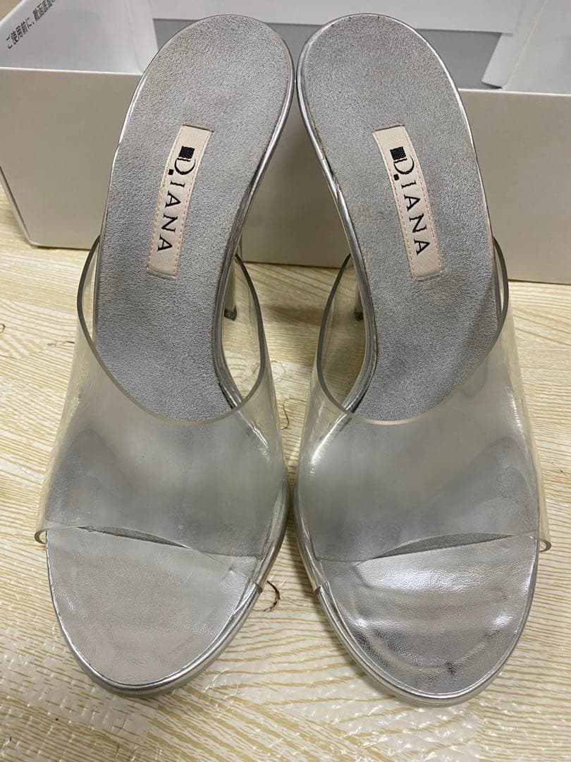 DIANA JBBF公認ヒール ミュールタイプ　シルバー24cm JBBF公認 DIANAミュール24.5cm JBBF公認 DIANAミュール24.5cm JBBF公認