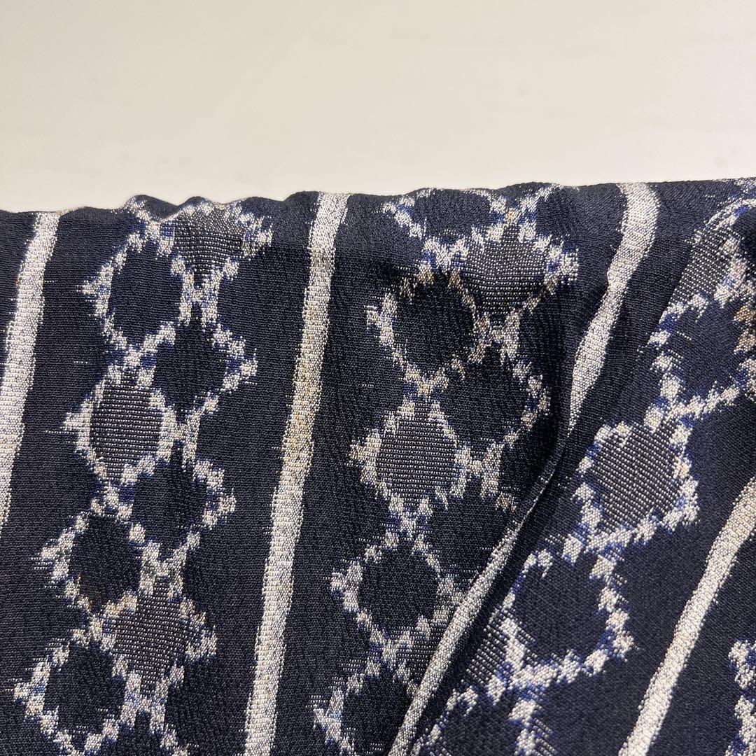 ❤️お姫様正絹小紋 鬼シボ縮緬 新品保管品 新品畳紙付き 着物のみ