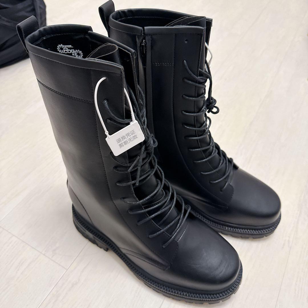 厚底ブーツ コスプレ18cm厚底 ヒール - メルカリ