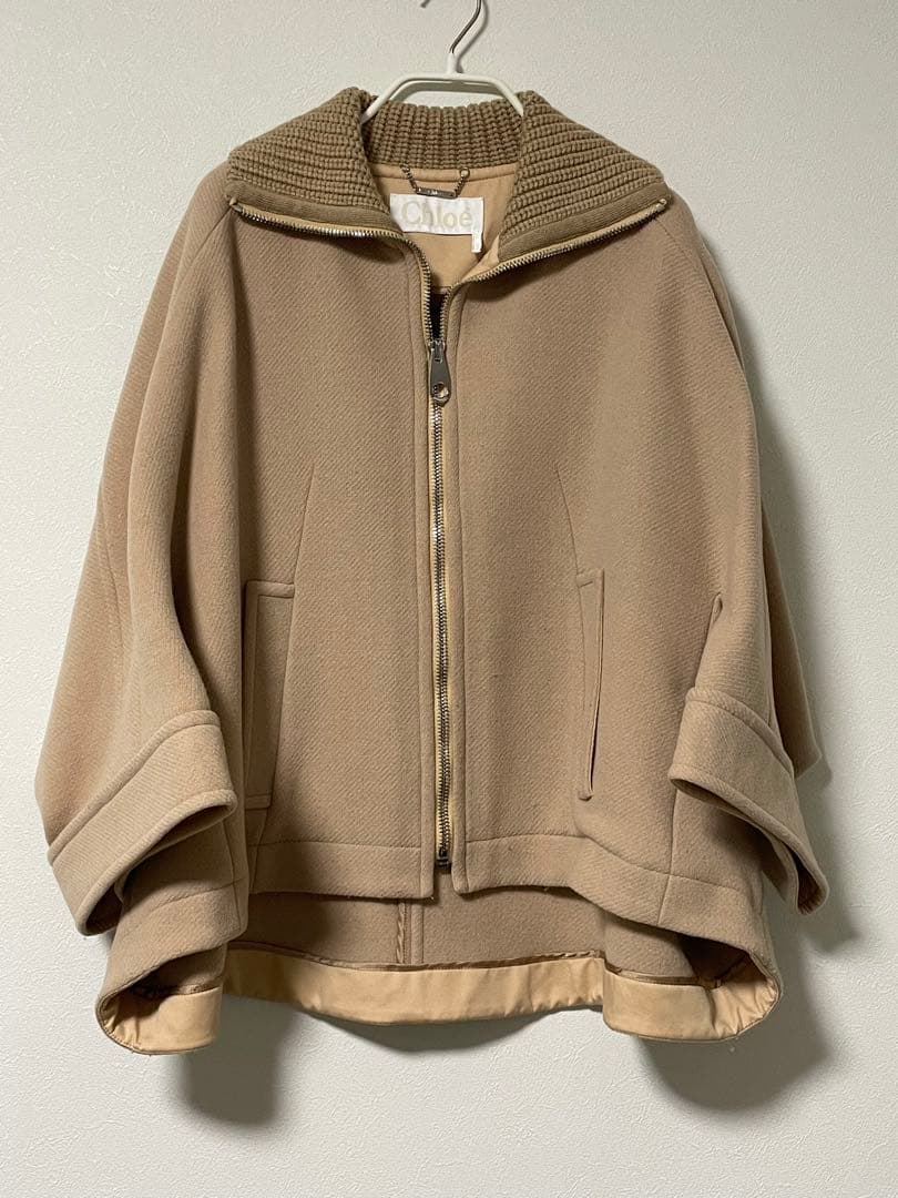 値下げ】クロエ Chloe ケープ コート ポンチョ - メルカリ