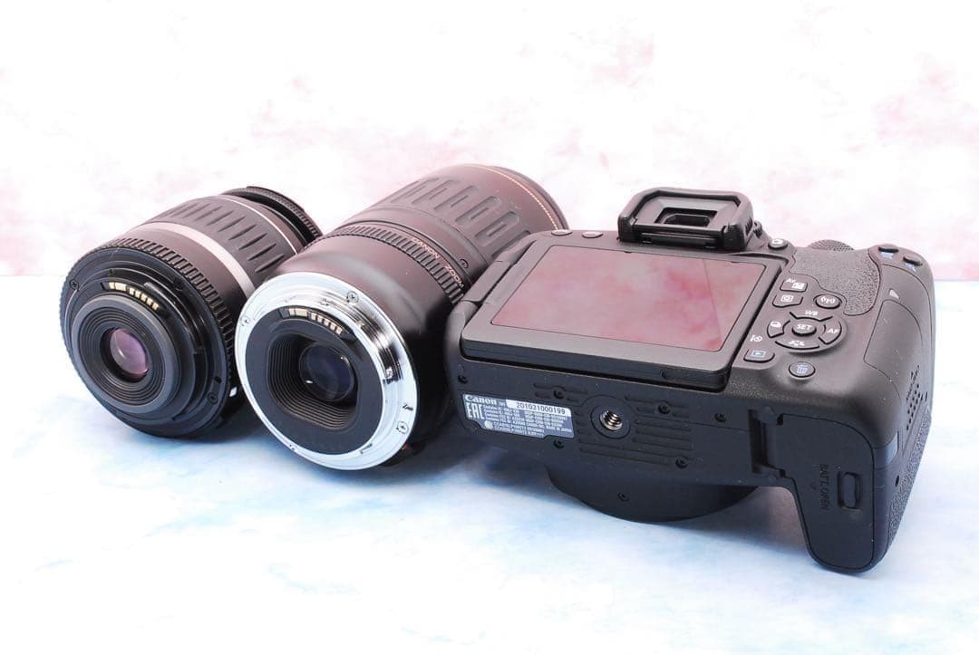 Canon Kiss X9i☆一眼レフカメラ☆Wレンズ☆スマホ転送☆バッグ付