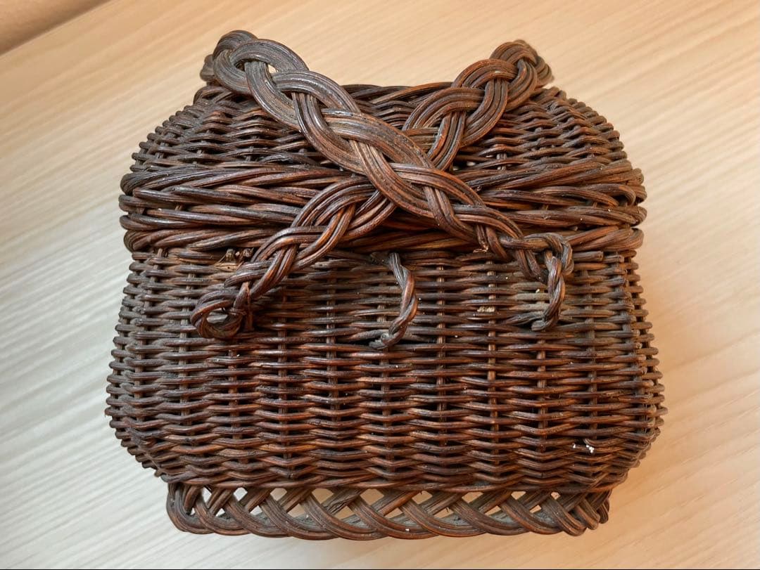 美品　フランス　アンティーク バスケット　籠　ドール パニエ　カゴ　ミニチュア アンティーク バスケット パニエ | フランス ドールパニエ 人形用の