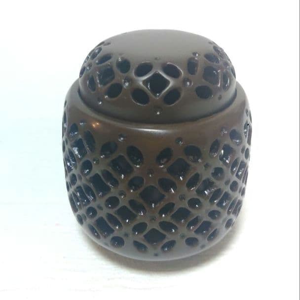 香炉 三好三治造 銅製 七宝透し 高岡銅器 ア28