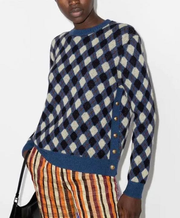 wales bonner アーガイルニット our's rose 着用