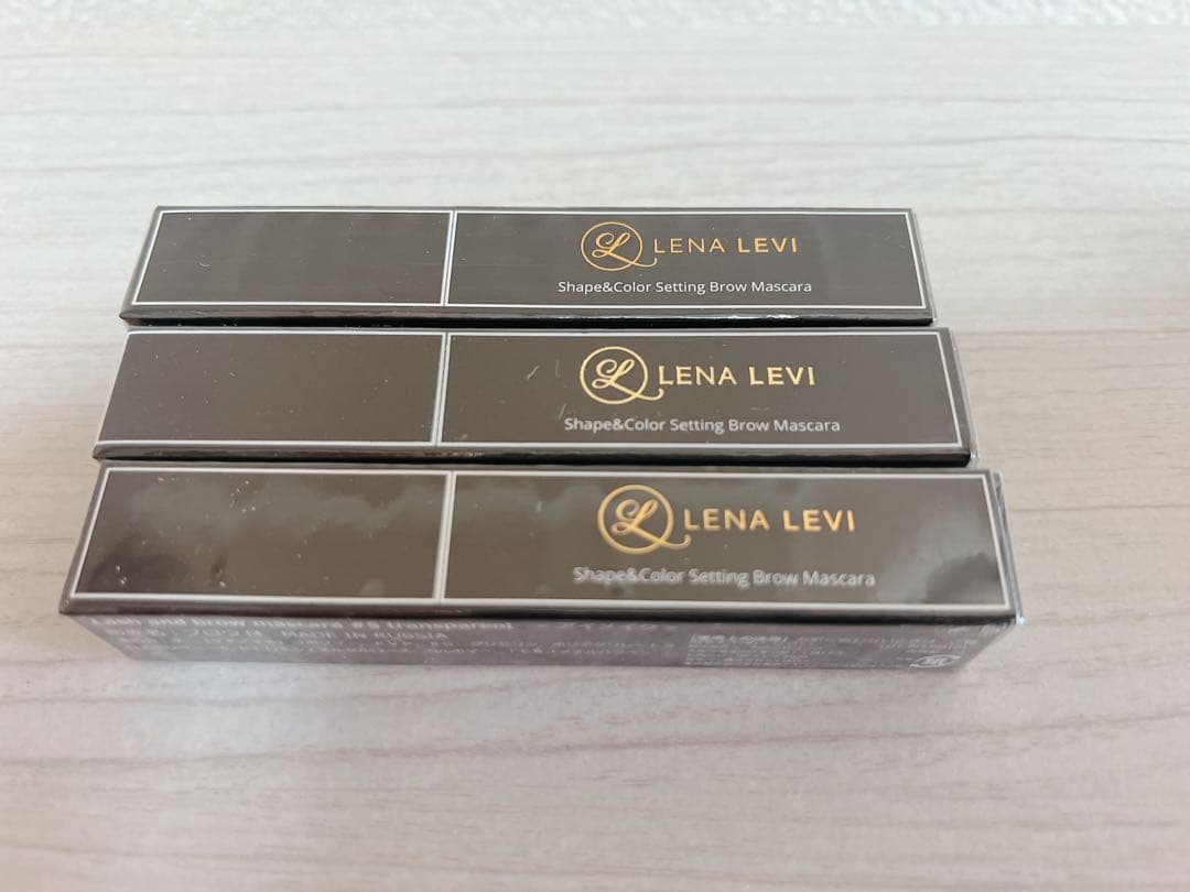 【3本set新品未使用】LENA LEVI 眉マスカラ #5 クリア 新品未使用 レナレビ クリアブラックマスカラ 眉マスカラ 3本セット