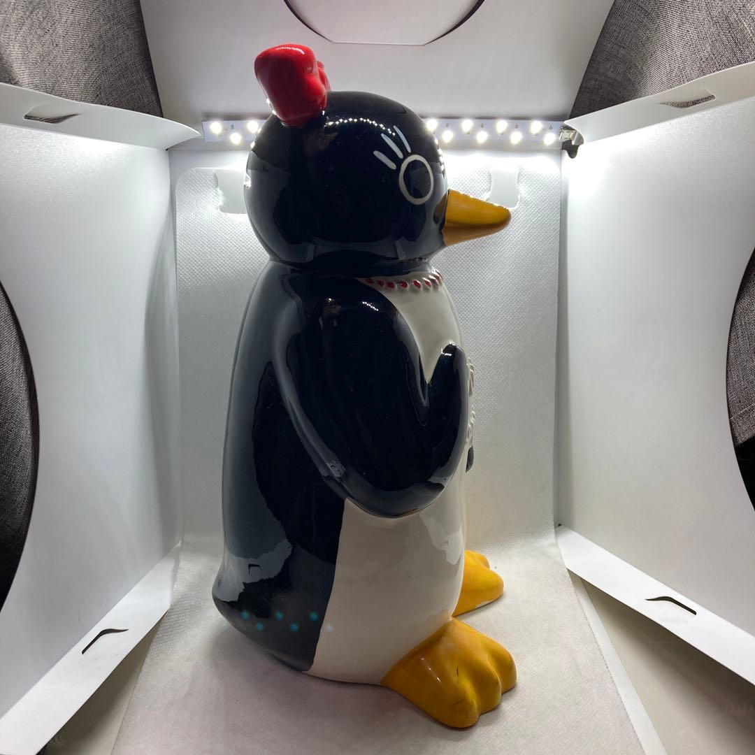 日本製 ペンギン貯金箱 昭和レトロ 陶器製 - メルカリ