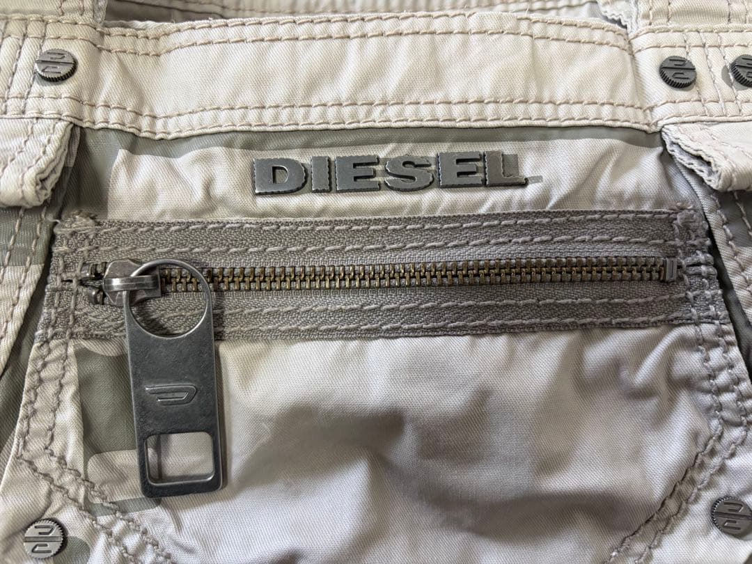 DIESEL ディーゼル トートバッグ y2k メタルロゴ - メルカリ