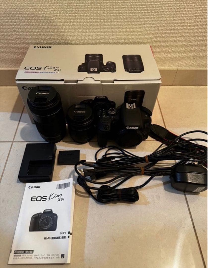 1月5日まで　新品未使用　Canon EOS KISS X9i Wズームキット Amazon | Canon デジタル一眼レフカメラ EOS Kiss X9i ダブルズーム