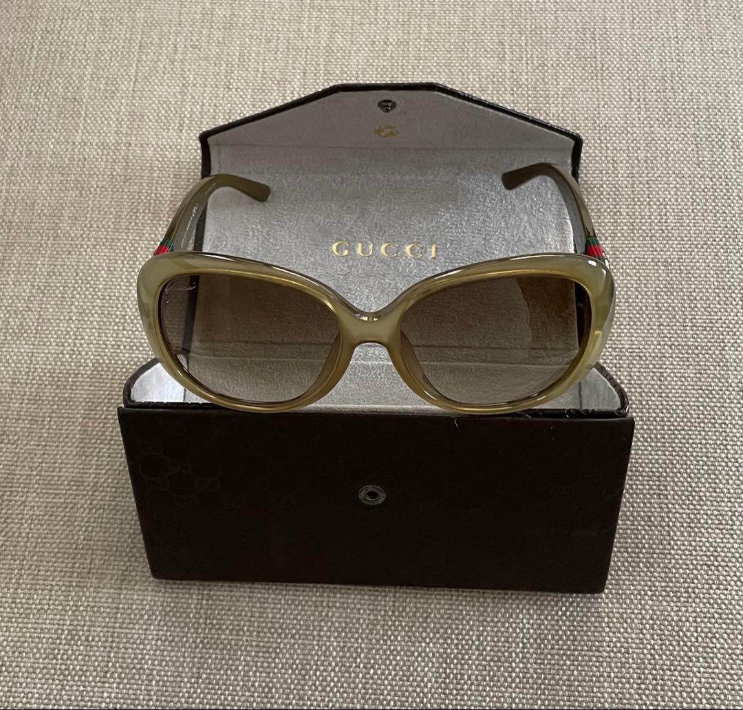 【美品】GUCCI レディースサングラス ケース付き GUCCI - GUCCI サングラス レディース ケース付の通販 by チロル