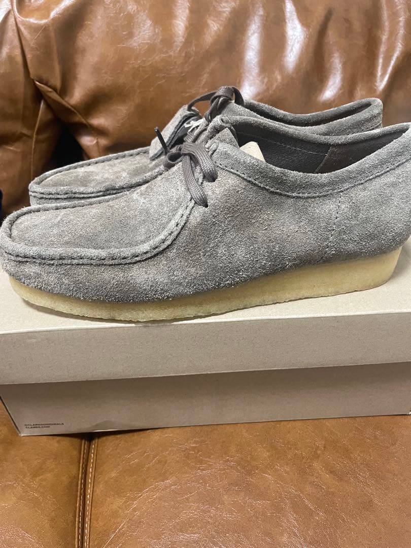 Clarks クラークス WALLABEE ワラビー grey UK9.5 - メルカリ