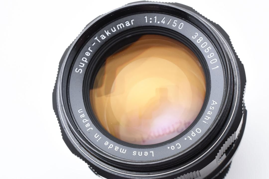 Super Takumar 50mm F1.4 黄変なし フード付 Y199 - メルカリ