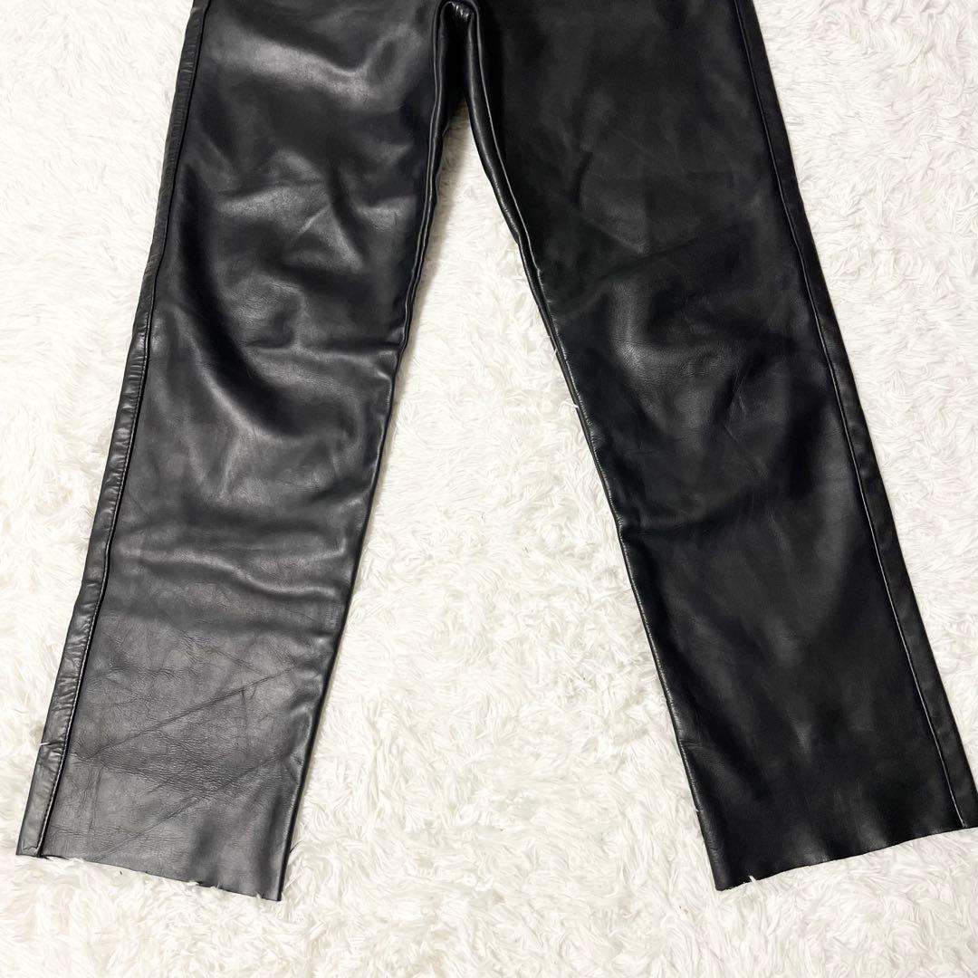 米国製】Schott レザーパンツ 黒 W36 ライダース 本革 600 - メルカリ