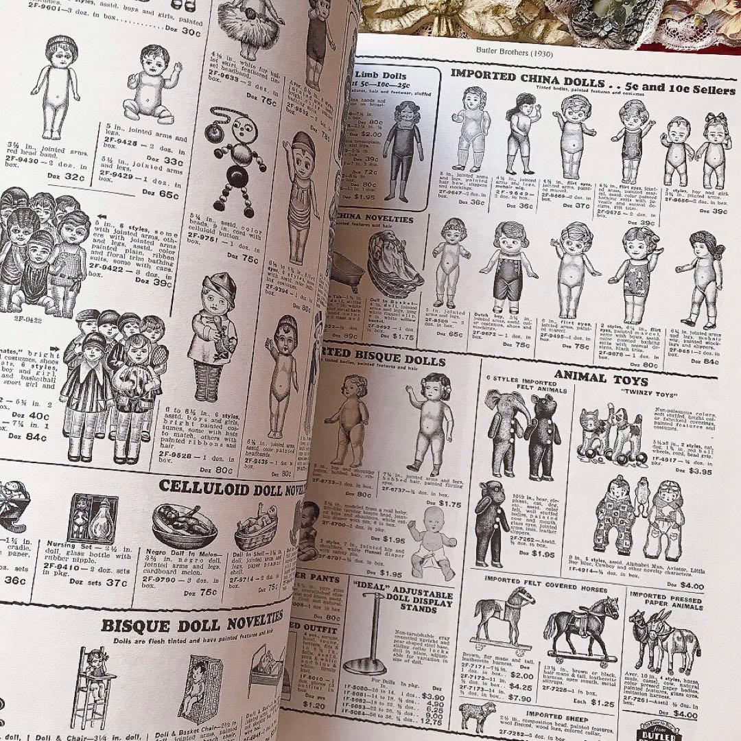 アンティークおもちゃ復刻カタログ ビスクドール テディベア