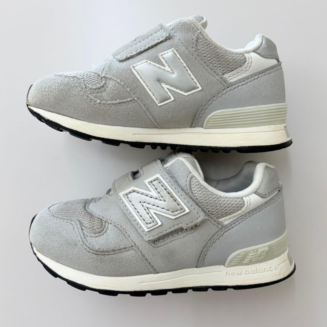 ニューバランス313 子供靴 キッズ 16cm グレー スニーカー 運動靴
