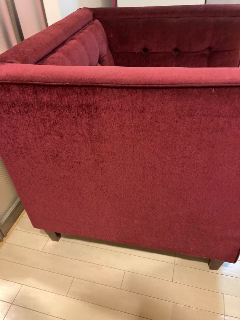 先物太郎様専用】Oliver オリバー 1人掛けソファ ボルドー 日本製